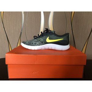 NIKE FLEX CONTACT (GS) GREEN VOLT SNEAKERS SIZE: 5.5 YOUTH (917932-001) (A430)